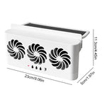 1PCS Solar Car Exhaust Fan with 3 Air 5000 RPM Outlets Car Radiator A