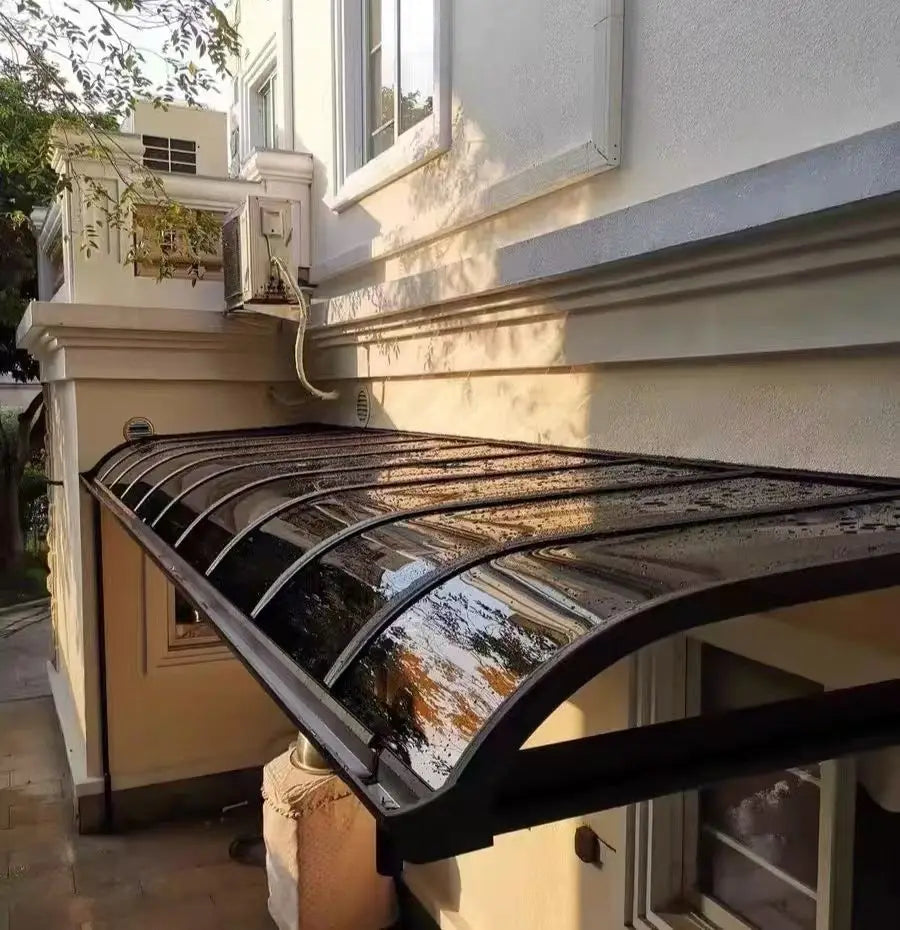 Outdoor Aluminum Awning with Durable Polycarbonate Sheet – Ideal for Window or Door Shade, Rain & UV Protection All Year