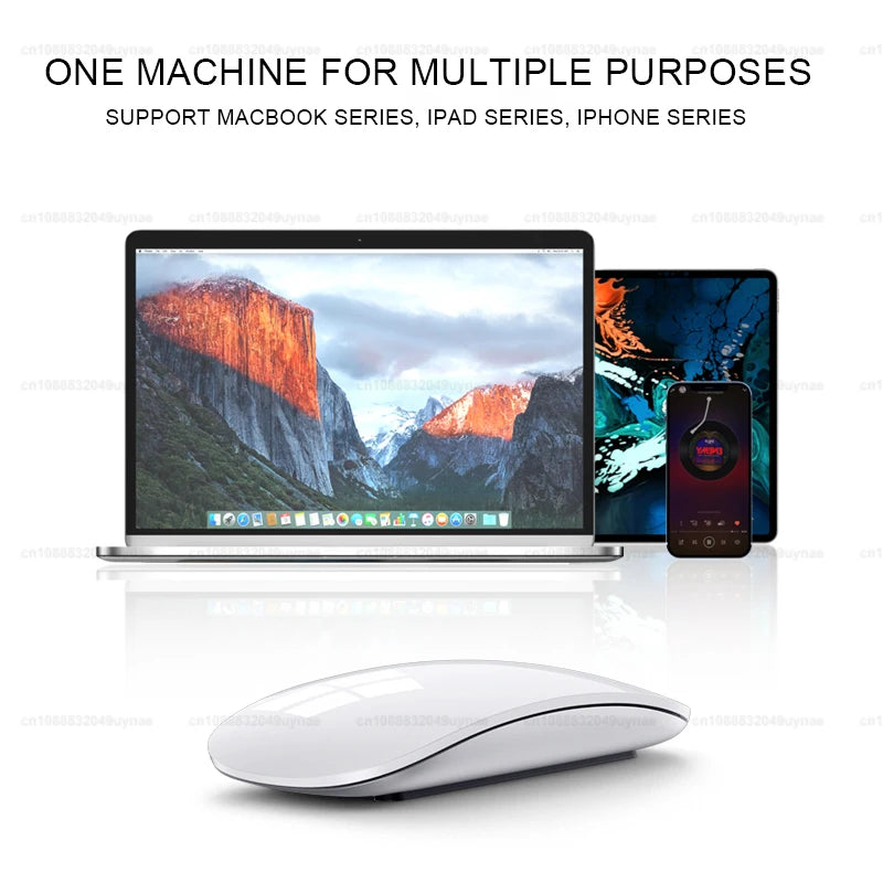 Ultra-thin Wireless Touch Mouse - Bluetooth 5.0 Multi-Touch for Mac, iPad, PC Laptop | AlluCanFind
