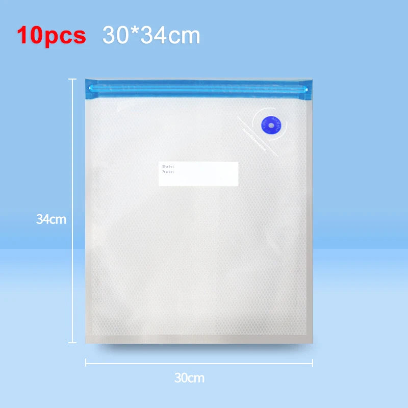 Vacuum Bags Reusable Food Vacuum Packaging Bags 10pcs Vacuum Sealing Storage Bags for Food Air Valve Bag Food Fresh Keeping Bags