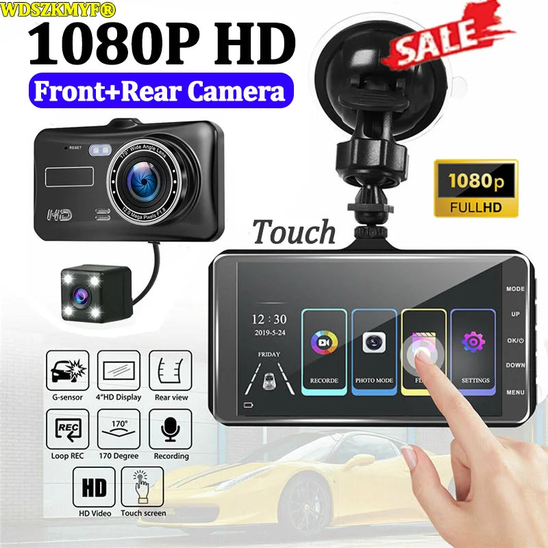 1080P Dual Dash Cam for Cars