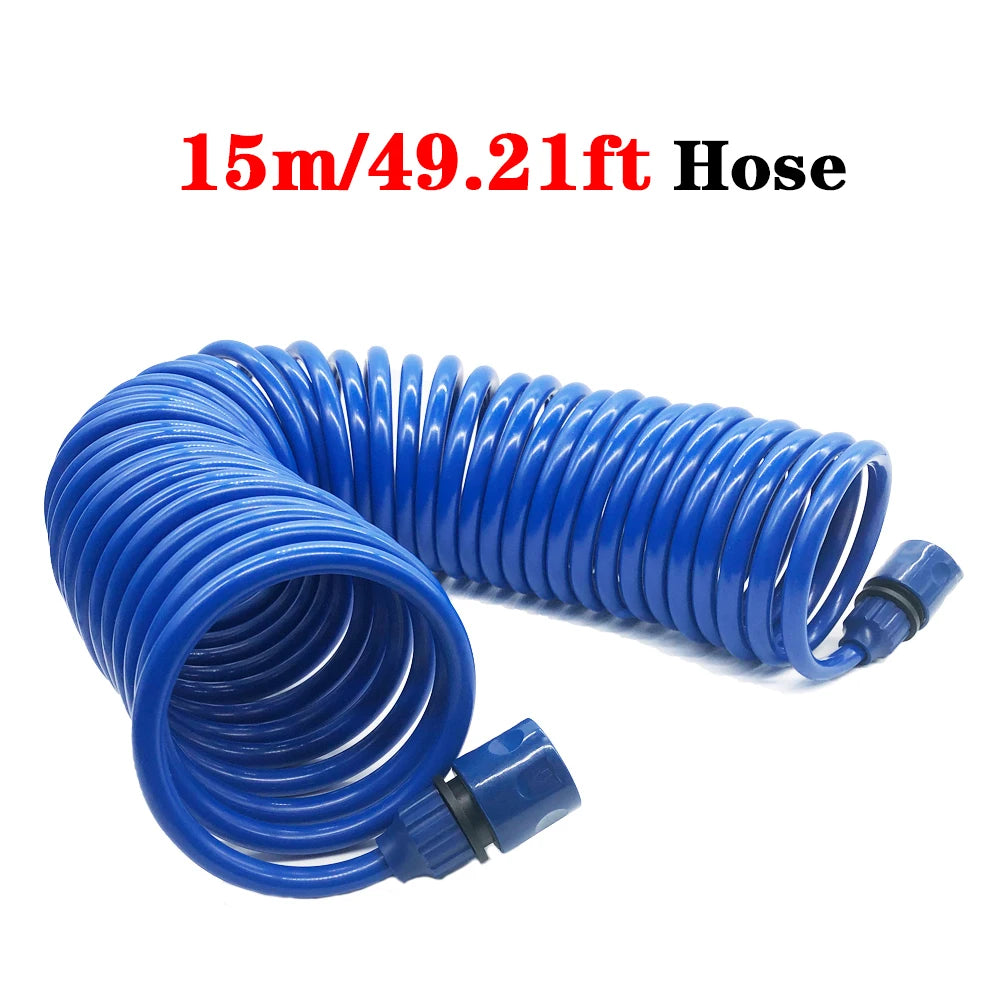 Expandable Retractable EVA Garden Hose 10/15m Portable Spring Water Pipe for Car Wash And Flower Lawn Watering Curly Magic Pipe