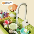 Electric Kitchen Sink Toys for Boys Girl Simulated Faucet Dishwasher Pretend Play Kitchen Set Food Vegetable Role Play Kid Gifts