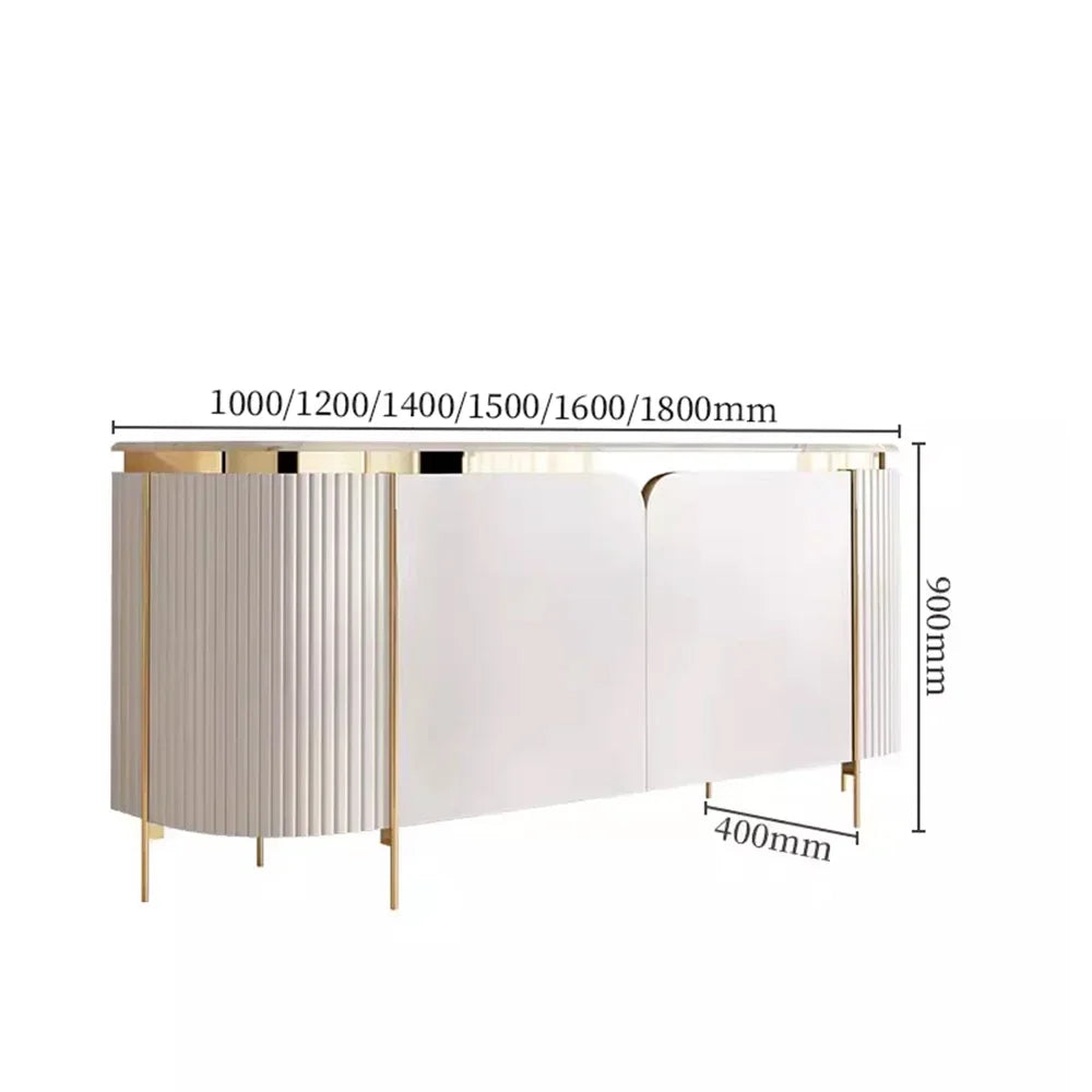 Multifunctional storage dining side cabinet Italian simple exquisite living room cabinet high foot design home furniture