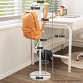 BookBag Storage Rack Single Rod Desk Side Hanging Shelf Floor Standing Children's Clothing Rack Living Room Coat Rack Organizer