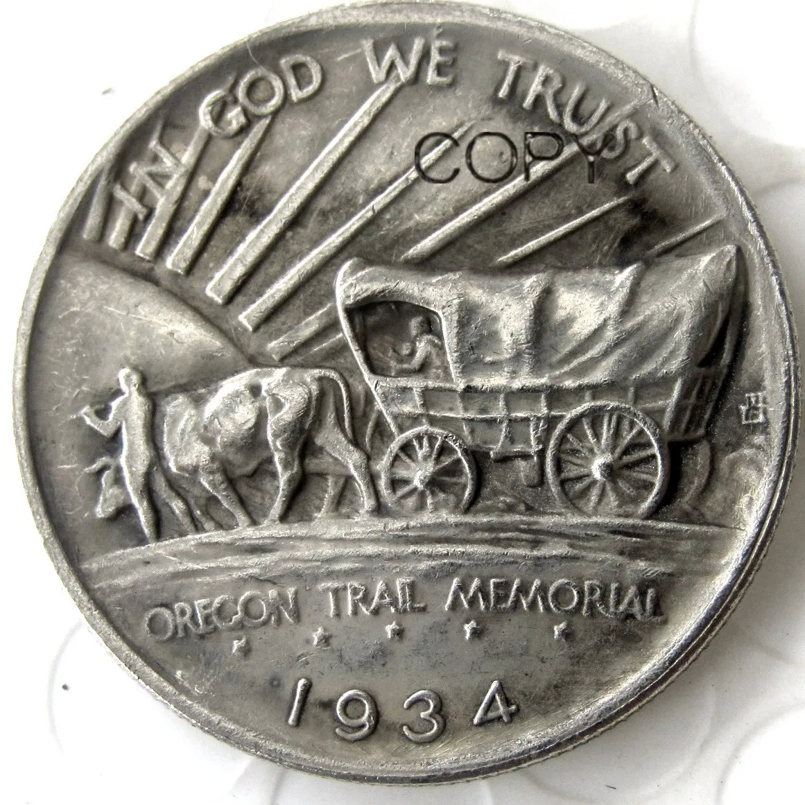 USA 1926-1939-PSD Oregon Commemorative Half Dollar Silver Plated Copy Coin