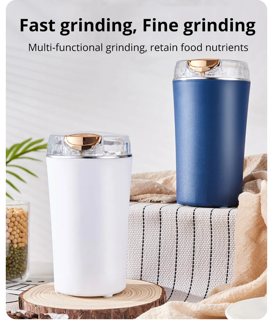 Small Electric Grinding Machine Grain Grinder Coffee Grinder Stainless Steel Nuts Beans Grains Mill Herbs for kitchen