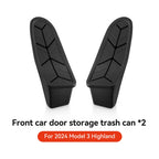YZ For Tesla Model 3 Y Highland Juniper Side Door Trash Can Garbage Can Trash Bin with Cover, Storage Box Organizer Accessories