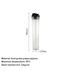 20 inch transparent filter bottle 1/2'' Plastic mouth 19mm rubber ring leakproof Explosion-proof water purifier filter shell