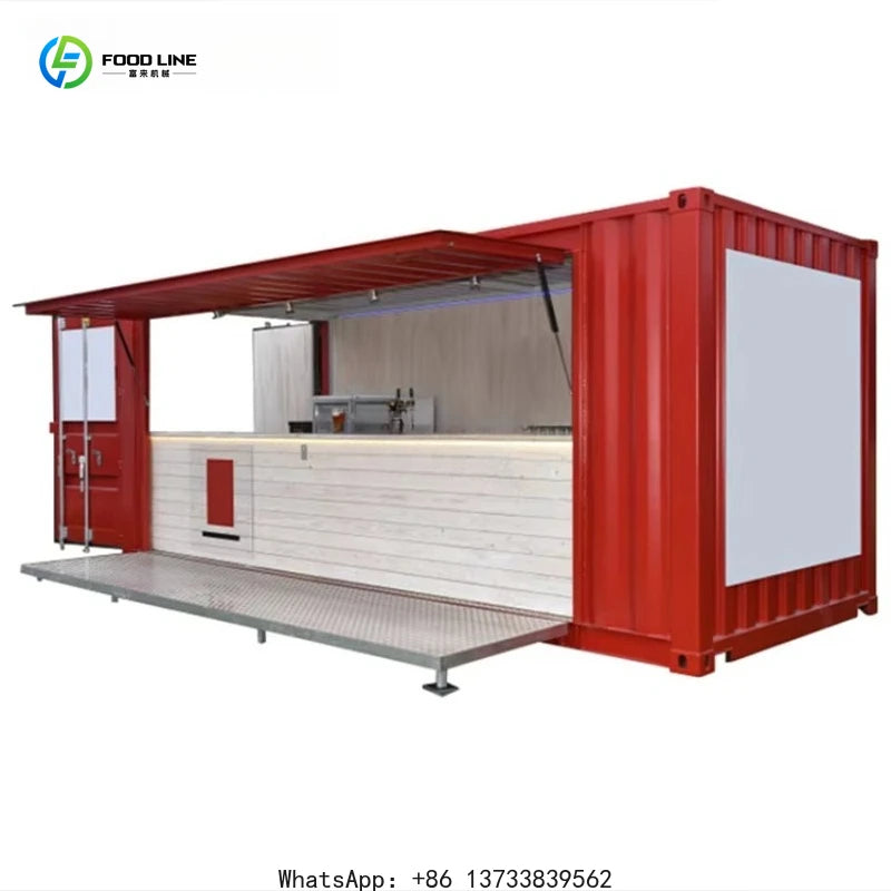 Customized Outdoor Mobile Container Kitchen Small House Container Restaurant Prefabricated Coffee House Street Bar Food Store