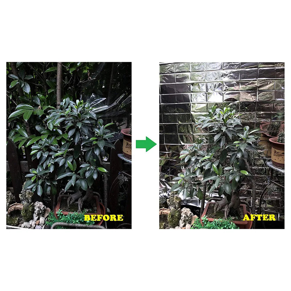 1-30PCS Silver Mylar Highly Reflective Films 210x120cm for Grow Foil Tent Room Garden Greenhouse Farming Increase Plant Growth