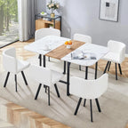 Kitchen & Dining Table Set with Cushioned Chairs