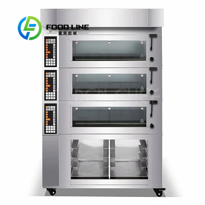 Professional Kitchen Bakery Multifunction Equipment Baking Bread Pizza Cake Cooking Large Commercial Electric Ovens