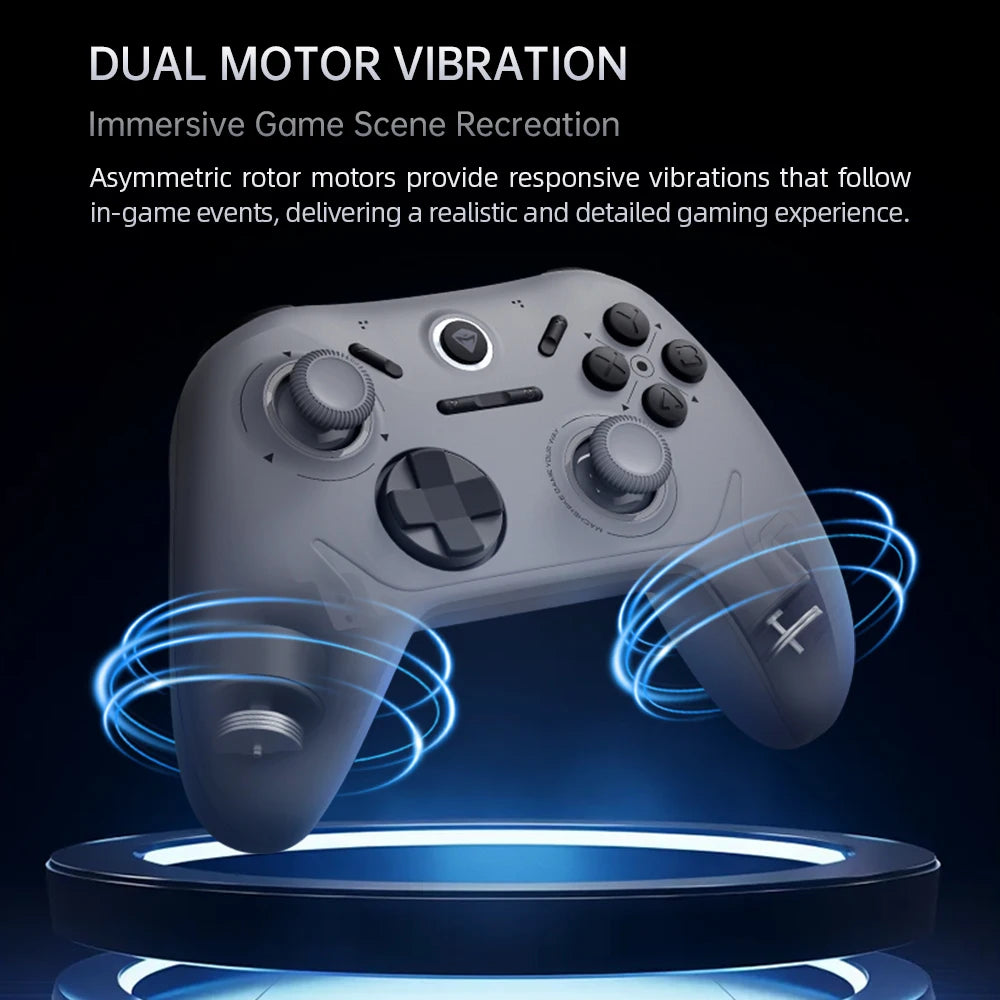 Machenik G1 Three-Mode Gamepads RGB Colorful Hall Effect Joystick Multiplatform Wireless Controller 2.4g Bluetooth Connection