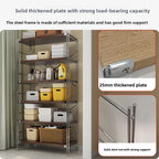 Japanese-style Multi-layer Storage Rack Floor Bookshelf Simple Kitchen Shelf Storing Microwave Home Organization Accessories