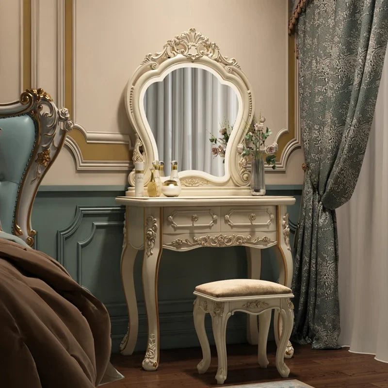 European dresser bedroom makees ins multifunctional princess dressing table storage cabinet integrated small apartment