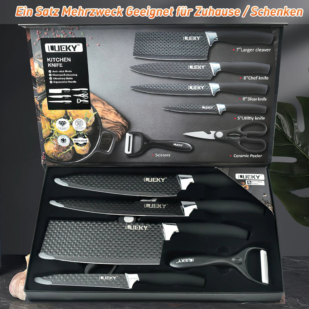 6pcs High Carbon Stainless Steel Knives Handmade Forged Cleaver Chef Butcher Kitchen Knife Wood Handle Chef Knife Cooking Tool