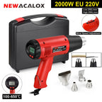 NEWACALOX Heat Gun,Variable Temperature Settings 100~650℃ Fast Heat Hot Air Gun for Vinyl Wrap, Crafts, Shrink Tubing