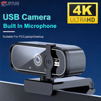 4K HD Mini Webcam With Microphone 2K Full HD Webcam 30fps Autofocus USB Web Cam For Auto Focus PC Laptop Video Shooting Camera