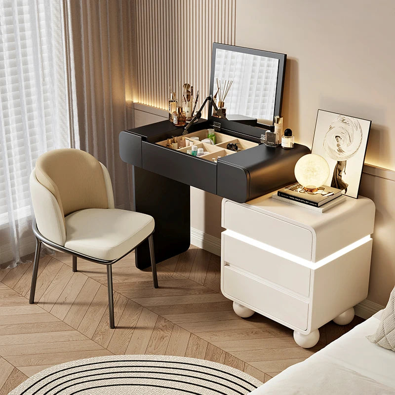 Vintage Trendy Vanity Dresser Modern Nordic Italian Unique Makeup Table Minimalist Elegant Aesthetic Vestidores Hotel Furniture