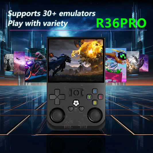 Open Source R36 PRO Retro Handheld Video Game Console Linux System 3.5 Inch IPS Screen Portable Pocket Video Player 128GB Games