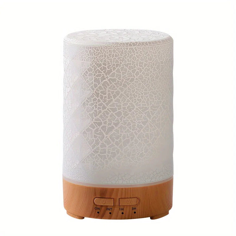 150ml Crack Design Essential Oil Diffuser USB Powered with  7 Color LE