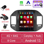 For Mitsubishi Pajero V60 V68 V73 1999-2006 Tesla style Screen Android 13 Carplay Car Radio Multimedia Player Navigation Auto