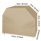 BBQ Grill Barbeque Cover Anti-Dust Waterproof Windproof Weber Charbroil Cover Outdoor Anti-UV Protective Large Barbecue Cover
