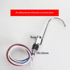 Three Tube Non Pressure 1/4"Gooseneck Faucet Kitchen Accessories Amway Water Purifier Faucet Diverter Water Purification Protect