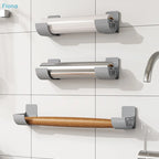 ✔No-Drill Kitchen Storage Rack Set- Multi-Functional Fresh Film & Garbage Bag Organizer For Cabinets And Refrigerator Sides