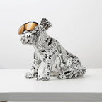 Creative Painting Art English Bulldog Resin Crafts Home Decoration Wine Cabinet Office Decor Resin Crafts Gift Anime Ornaments