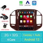 For Mitsubishi Pajero V60 V68 V73 1999-2006 Tesla style Screen Android 13 Carplay Car Radio Multimedia Player Navigation Auto