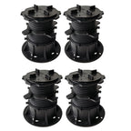 4pcs Height-adjustable Floor Balance Support Pedestal Bearing Decking Boards Slab Bearing Terrace Bearing Weatherproof Tools