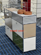 Modular Module Furniture Customized Metal Stainless Steel Cabinet  Storage  Sideboard Shelf DIY Living Room