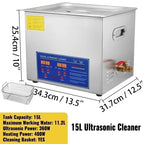 VEVOR 2L 3L 6L 10L 15L 22L 30L Ultrasonic Cleaner Lave-Dishes Portable Washing Machine Diswasher Ultrasound Home Appliances