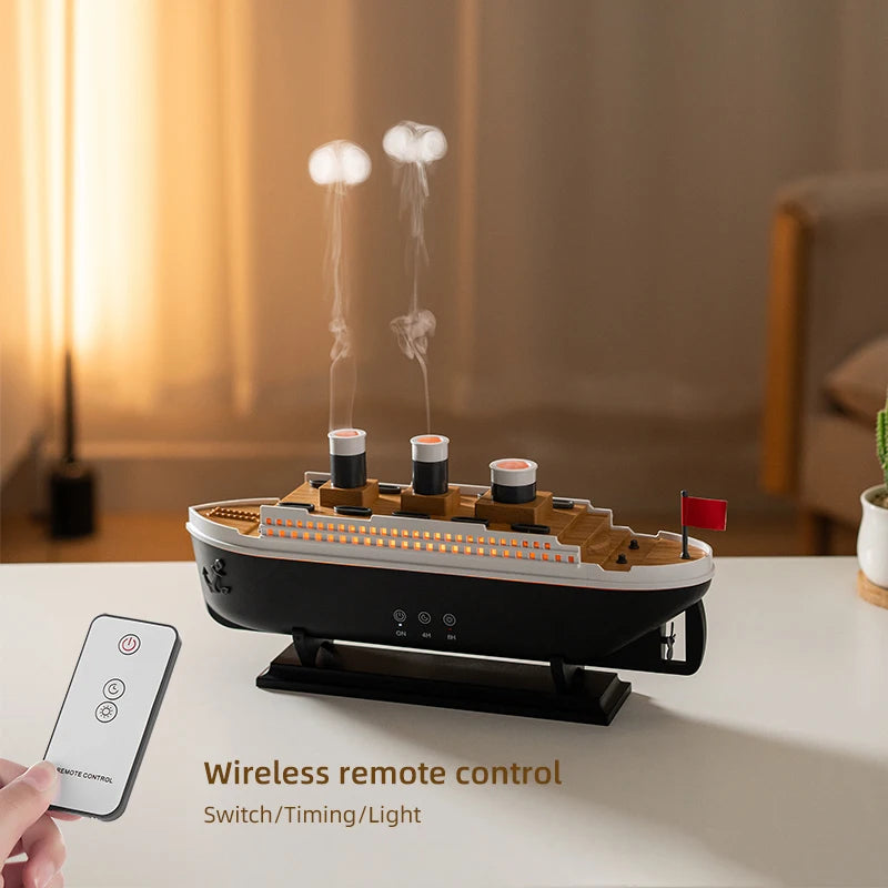 250ml Titanic Ship Model Air Humidifier & Essential Oil Diffuser