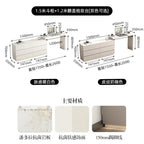 Minimalist bedroom dresser, storage cabinet, retractable bedside chest of drawers, dressing table, folding mirror