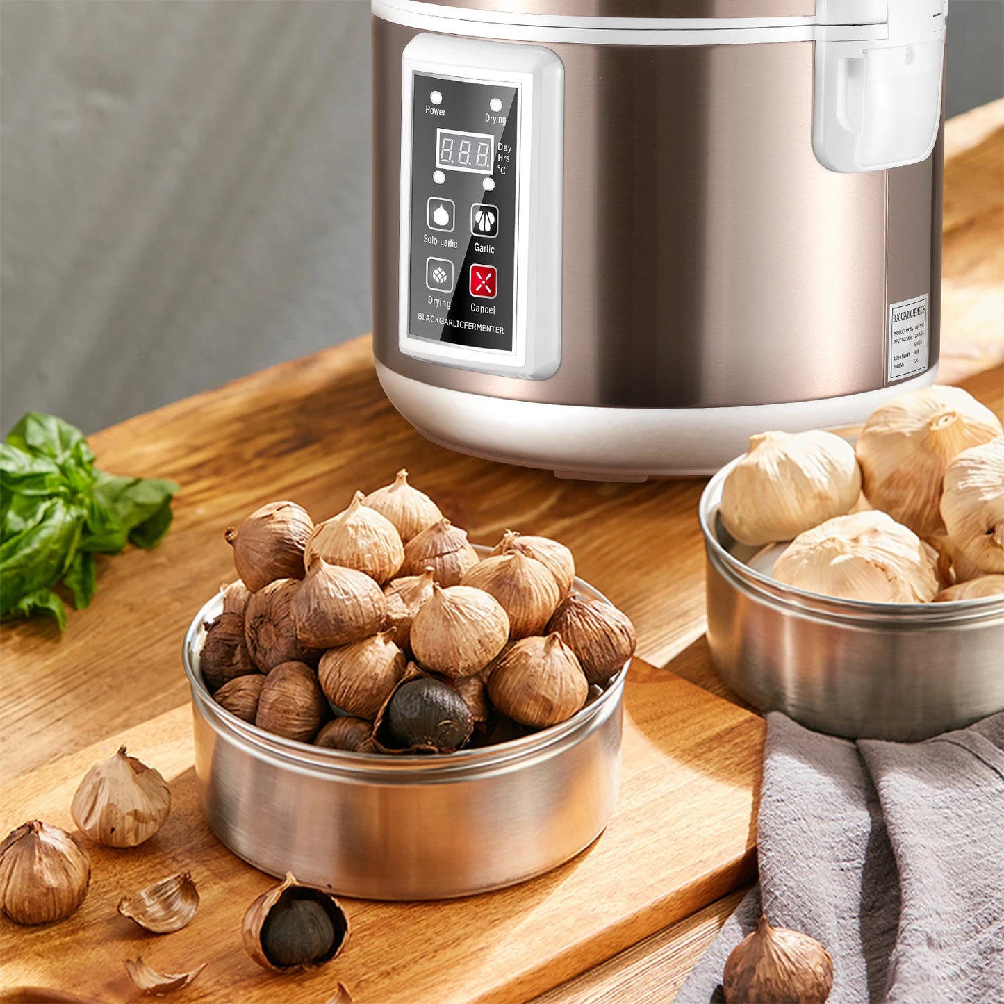 5L Black Garlic Fermenter Electric Garlics Smart Fermentation Machine Automatic Zymolysis Zymosis Pot Natto Yogurt Maker EU US