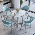 Modern Round Dining Table Set with 4 Chairs