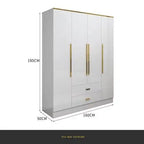 White Gold Wardrobe Designer Clothes Waterproof Children Wardrobe Organizers Nordic Vestidor De Armario Abiertos Hotel Furniture