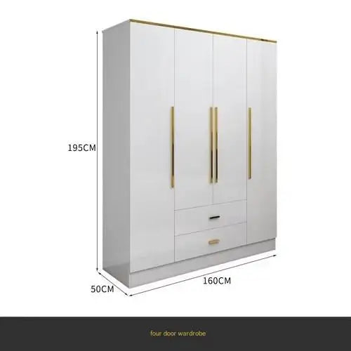 White Gold Wardrobe Designer Clothes Waterproof Children Wardrobe Organizers Nordic Vestidor De Armario Abiertos Hotel Furniture