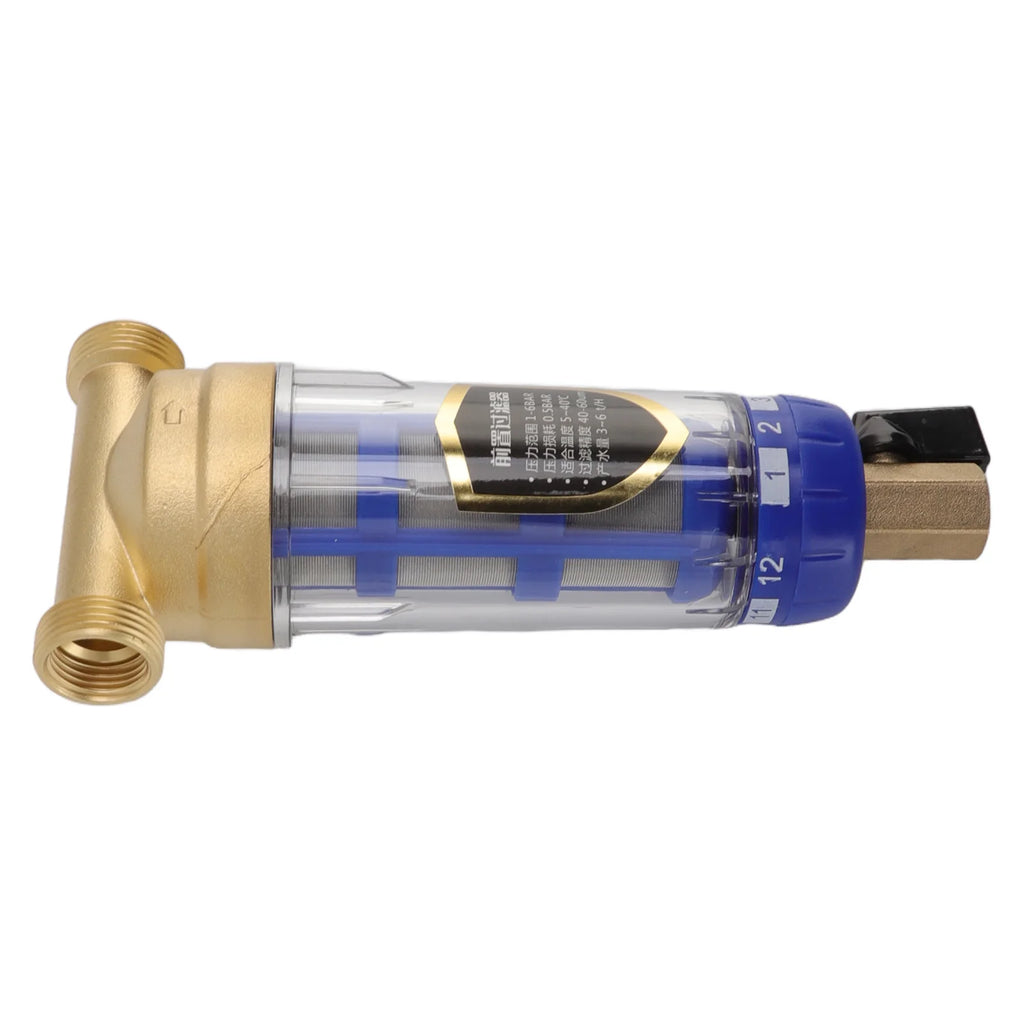 Pre Filter Purifier Whole House Spin Down Sediment Water Filter Central Prefilter System Backwash Stainless Steel Filter Mesh