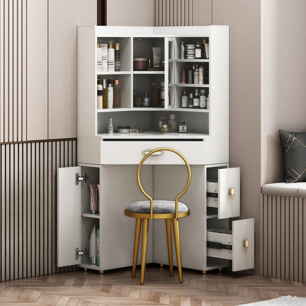 Corner dresser locker integrated light luxury bedroom modern simple small apartment triangular corner