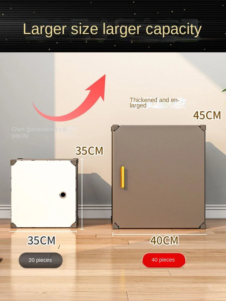 Folding Wardrobe Clothes Cabinets Simple Dressers Cube Storage Locke Closet Plastic Collapsible Sturdy Home Bedroom Furniture