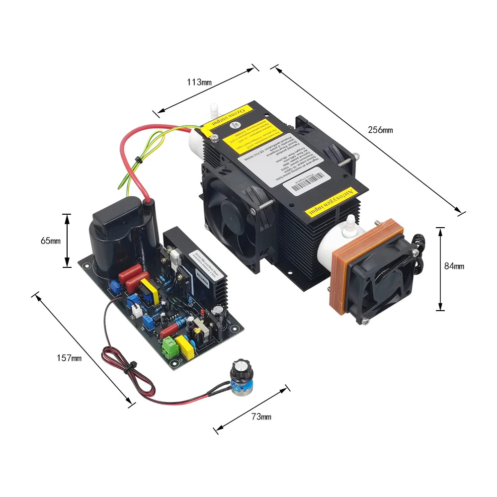 CE FCC ROHS Patented product 10G/H 10grams adjustable ozone generator