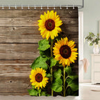 3D Retro Old Wood Pattern Shower Curtains Europe and America Style Printed Bath Curtain Waterproof Bathroom Shower Curtain