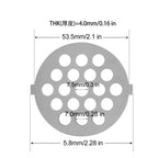 Meat Grinder Pinion Mixer Spare Parts Meat Grinder Knife Stainless Steel Grille for Food Grinder Accessories Kitchen Tool Good