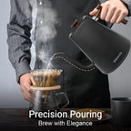 Gooseneck Electric Kettle 1L 1200W Intelligent temperature controlled hand brewed coffee pot Rapid Heating Kettle 110v/220v