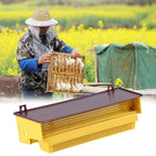Removable Yellow Plastic Pollen Trap With Ventilated Pollen Tray Beekeeping Tool