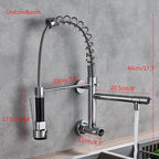 Only Cold Water  In-Wall Spring Kitchen Faucet Hand-Held Nozzle Kitchen Faucet Balcony Basin 360 Degree Rotating Kitchen Tap